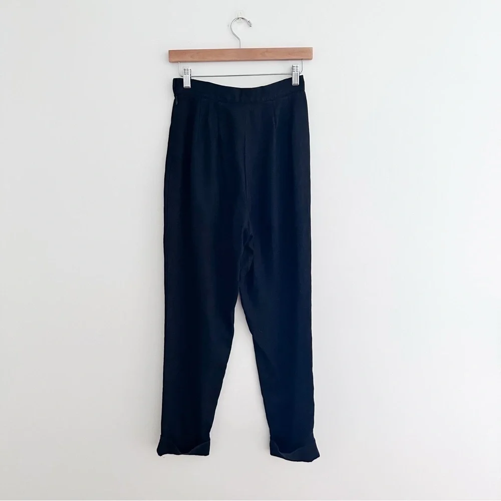 Vintage Banana Republic Cuffed Linen Trousers Made In Italy
